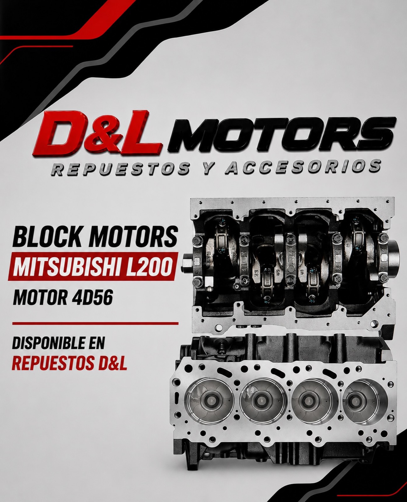 Block motor Mitsubishi L200 4D56 disponible en D&L Motors